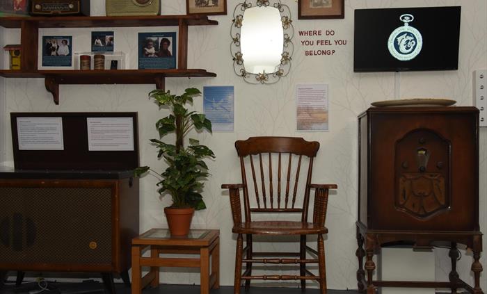 Displays which use local stories to consider wider themes such as migration, identity and belief